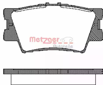 Комплект тормозных колодок 1231.00 METZGER